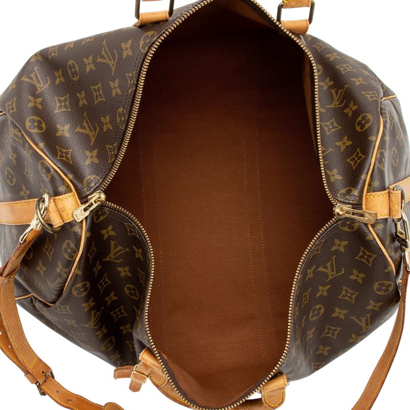 Louis Vuitton Vintage Monogram Canvas Keepall Bandouliere 50 Duffle Bag (MsNrAx) - Image 7