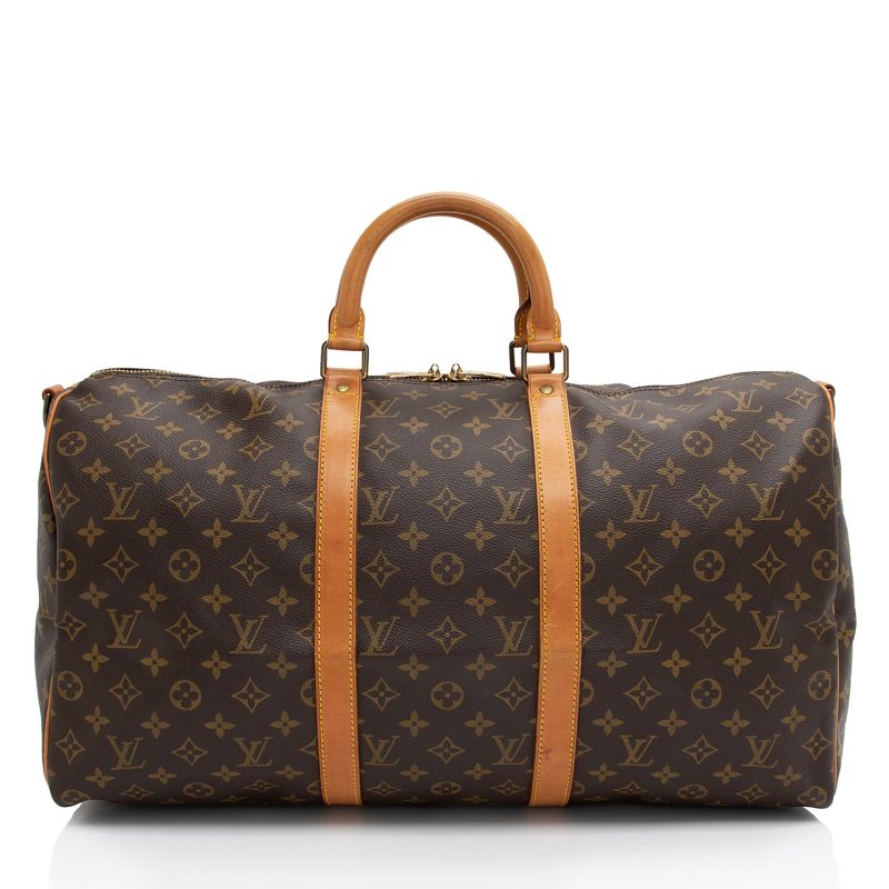 Louis Vuitton Vintage Monogram Canvas Keepall Bandouliere 50 Duffle Bag (ltytWp)