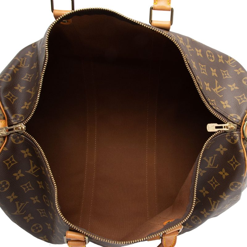 Louis Vuitton Vintage Monogram Canvas Keepall Bandouliere 50 Duffle Bag (ltytWp) - Image 7
