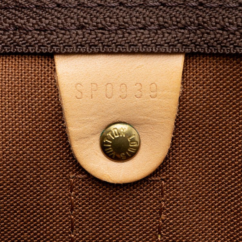 Louis Vuitton Vintage Monogram Canvas Keepall Bandouliere 55 Duffel Bag (17039) - Image 5