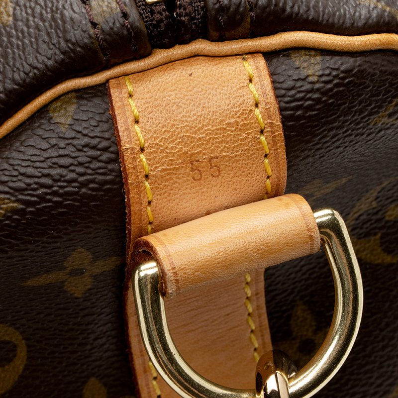 Louis Vuitton Vintage Monogram Canvas Keepall Bandouliere 55 Duffel Bag (17039) - Image 10