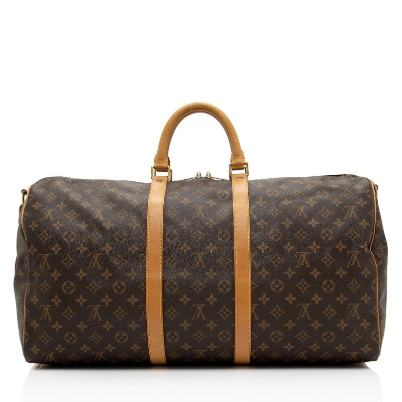 Louis Vuitton Vintage Monogram Canvas Keepall Bandouliere 55 Duffle Bag (g634Q4) - Image 3