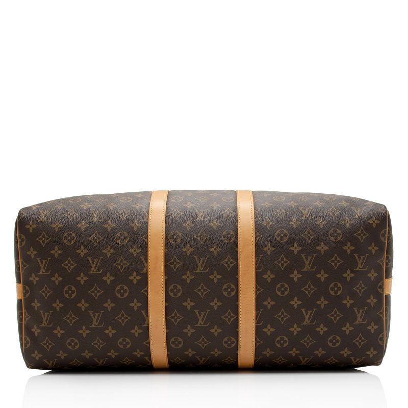 Louis Vuitton Vintage Monogram Canvas Keepall Bandouliere 55 Duffle Bag (g634Q4) - Image 4
