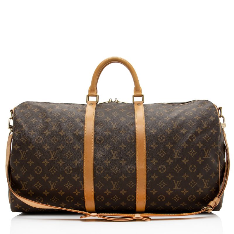 Louis Vuitton Vintage Monogram Canvas Keepall Bandouliere 55 Duffle Bag (g634Q4)