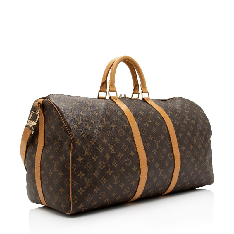 Louis Vuitton Vintage Monogram Canvas Keepall Bandouliere 55 Duffle Bag (g634Q4) - Image 2