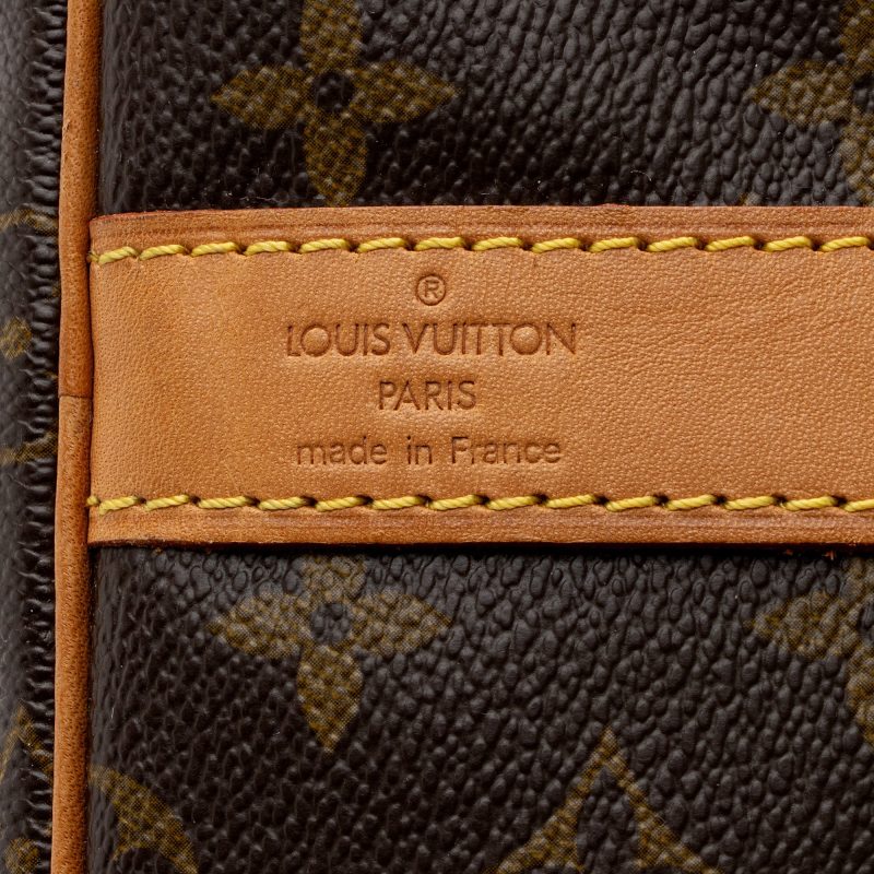 Louis Vuitton Vintage Monogram Canvas Keepall Bandouliere 55 Duffle Bag (KRqlod) - Image 8