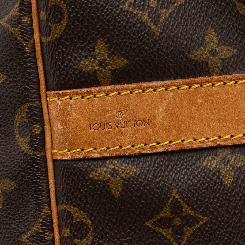 Louis Vuitton Vintage Monogram Canvas Keepall Bandouliere 55 Duffle Bag (DjCkRL) - Image 9