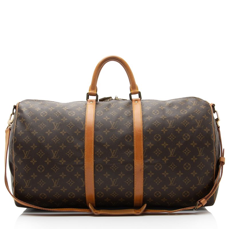 Louis Vuitton Vintage Monogram Canvas Keepall Bandouliere 55 Duffle Bag (tXtvqY)