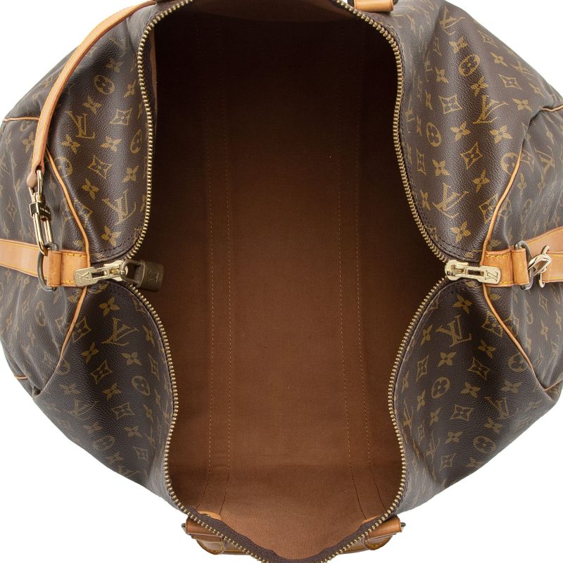 Louis Vuitton Vintage Monogram Canvas Keepall Bandouliere 55 Duffle Bag (tXtvqY) - Image 7
