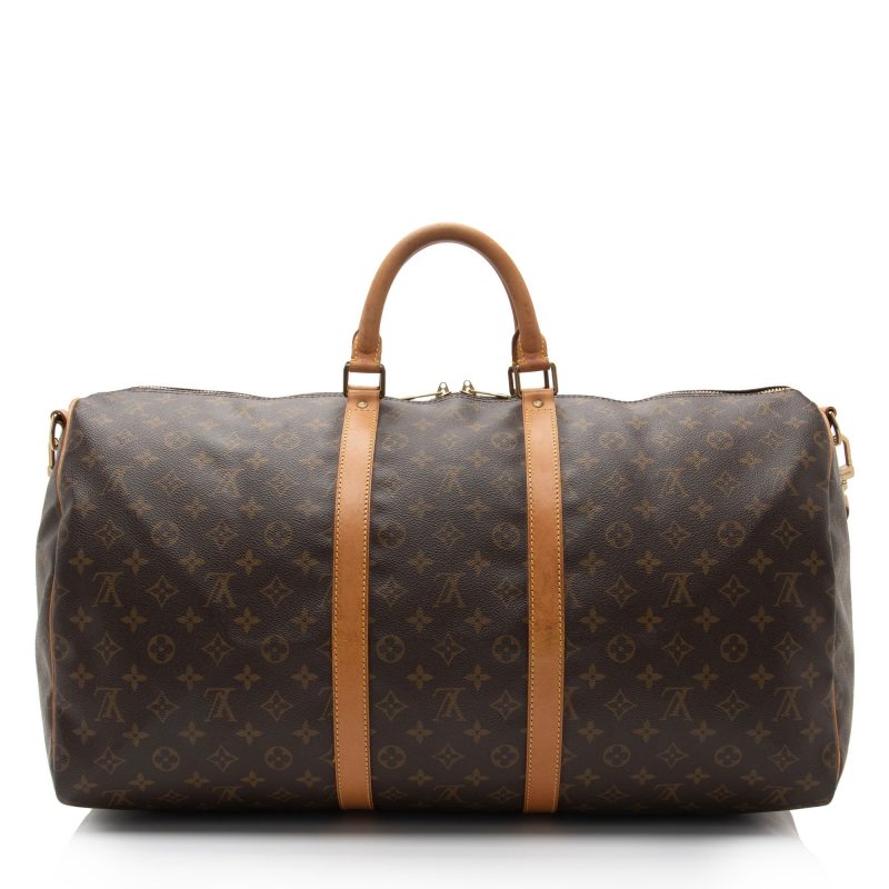 Louis Vuitton Vintage Monogram Canvas Keepall Bandouliere 55 Duffle (3bJnhV) - Image 3