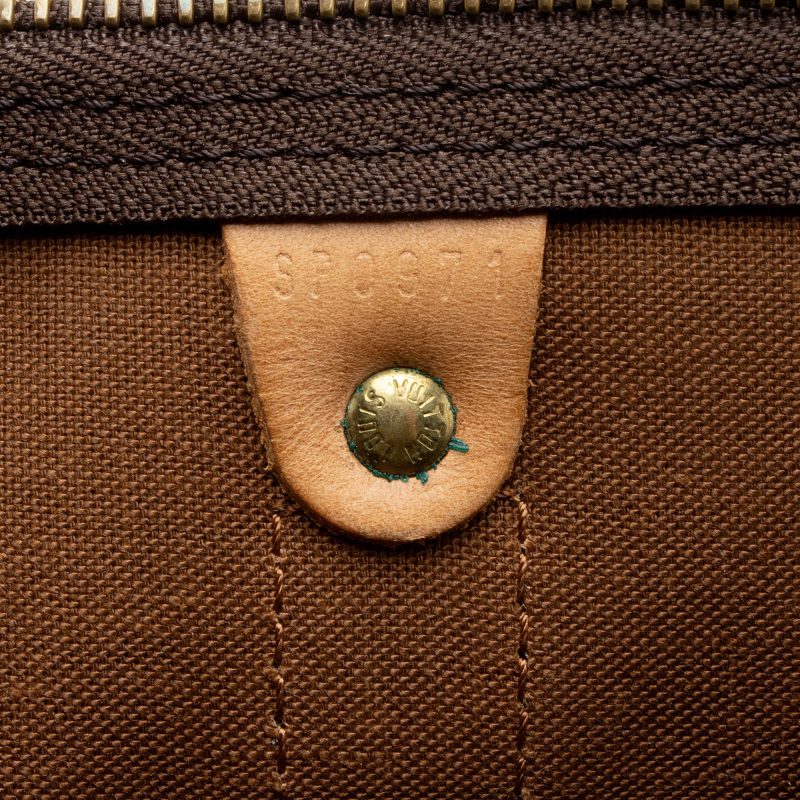 Louis Vuitton Vintage Monogram Canvas Keepall Bandouliere 55 Duffle Bag (XbrDc4) - Image 6