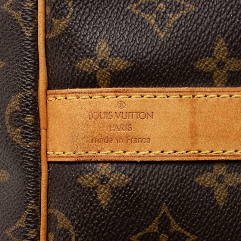 Louis Vuitton Vintage Monogram Canvas Keepall Bandouliere 55 Duffle (cC9VNm) - Image 8