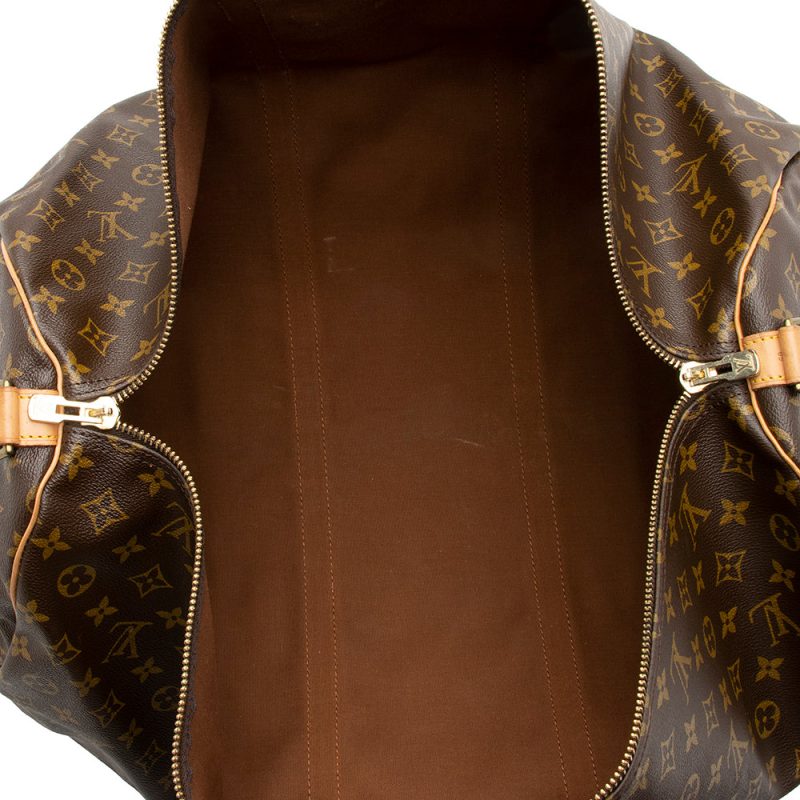 Louis Vuitton Vintage Monogram Canvas Keepall Bandouliere 60 Duffel Bag (16749) - Image 6