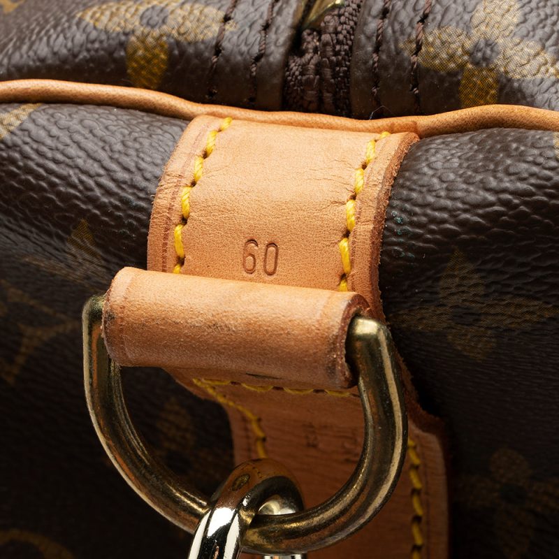 Louis Vuitton Vintage Monogram Canvas Keepall Bandouliere 60 Duffel Bag (16749) - Image 8