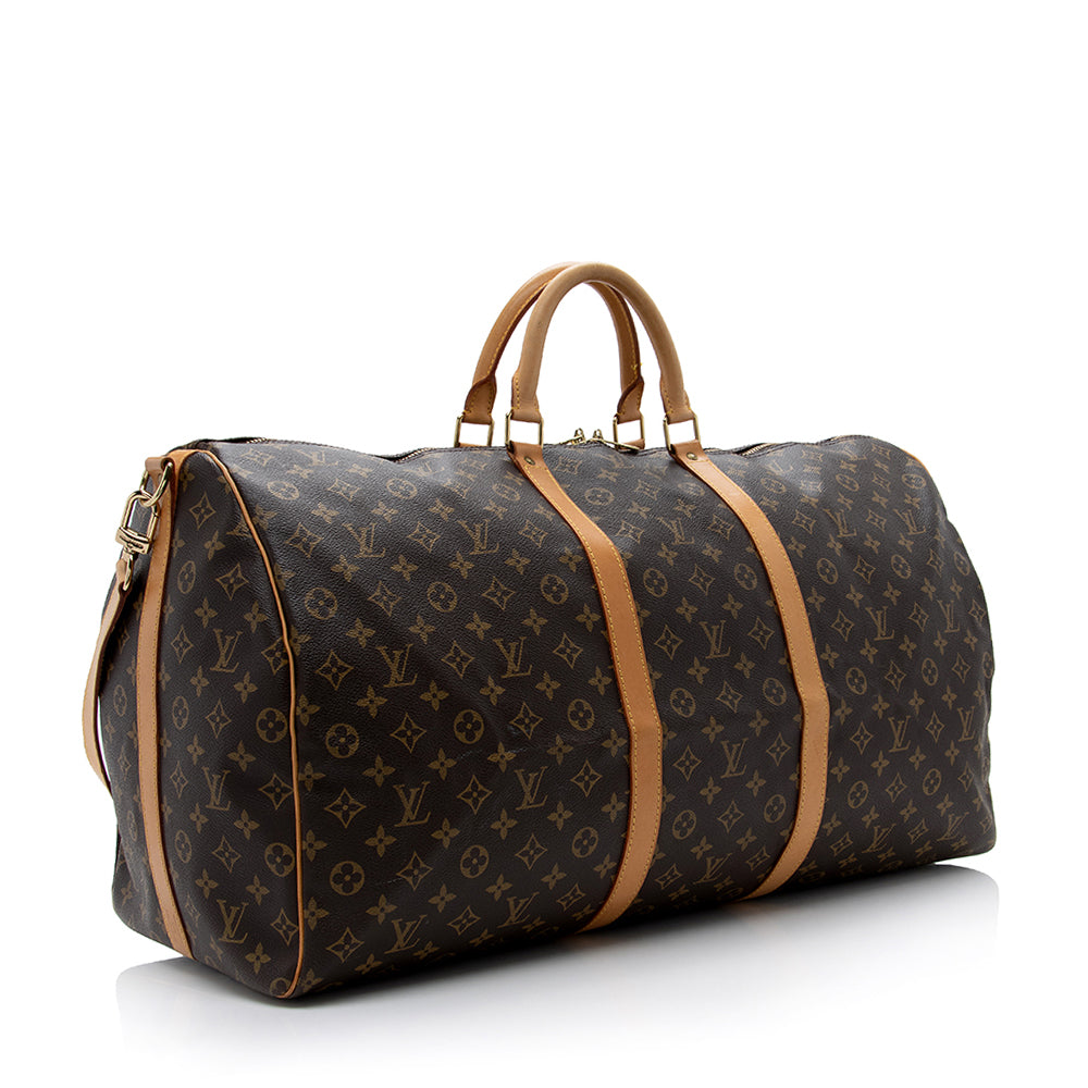 Louis Vuitton Vintage Monogram Canvas Keepall Bandouliere 60 Duffel Bag - FINAL SALE (16878) - Image 2