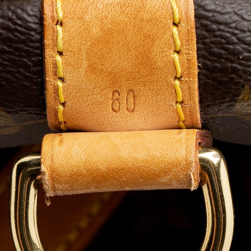 Louis Vuitton Vintage Monogram Canvas Keepall Bandouliere 60 Duffel Bag (17040) - Image 9
