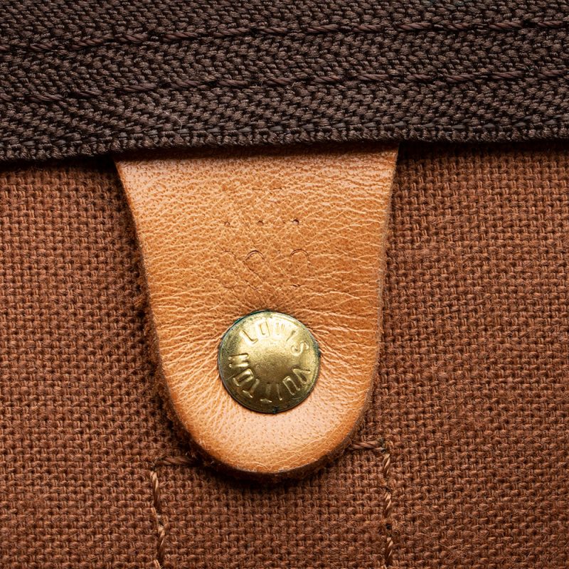 Louis Vuitton Vintage Monogram Canvas Keepall Bandouliere 60 Duffel Bag (17041) - Image 5