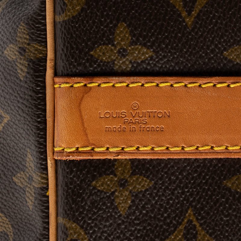 Louis Vuitton Vintage Monogram Canvas Keepall Bandouliere 60 Duffel Bag (17041) - Image 7