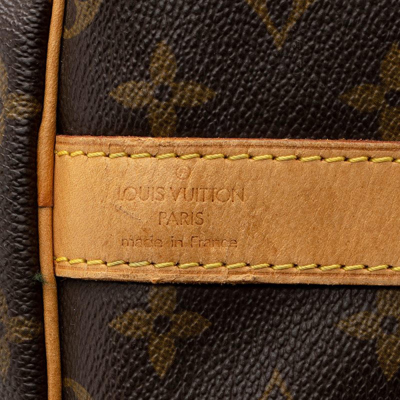 Louis Vuitton Vintage Monogram Canvas Keepall Bandouliere 60 Duffel Bag (20358) - Image 7