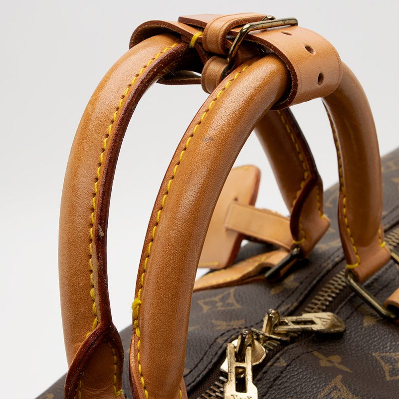 Louis Vuitton Vintage Monogram Canvas Keepall Bandouliere 60 Duffel Bag (20843) - Image 9