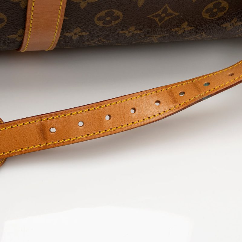 Louis Vuitton Vintage Monogram Canvas Keepall Bandouliere 60 Duffel Bag (20843) - Image 10