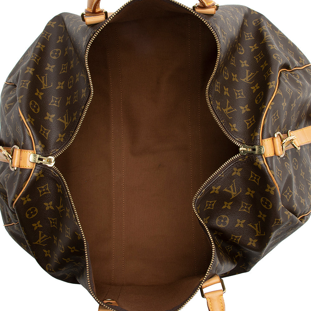 Louis Vuitton Vintage Monogram Canvas Keepall Bandouliere 60 Duffle Bag (21212) - Image 6