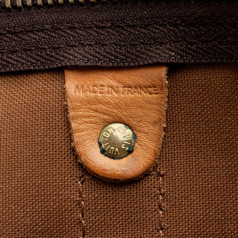 Louis Vuitton Vintage Monogram Canvas Keepall Bandouliere 60 Duffel Bag (21625) - Image 8