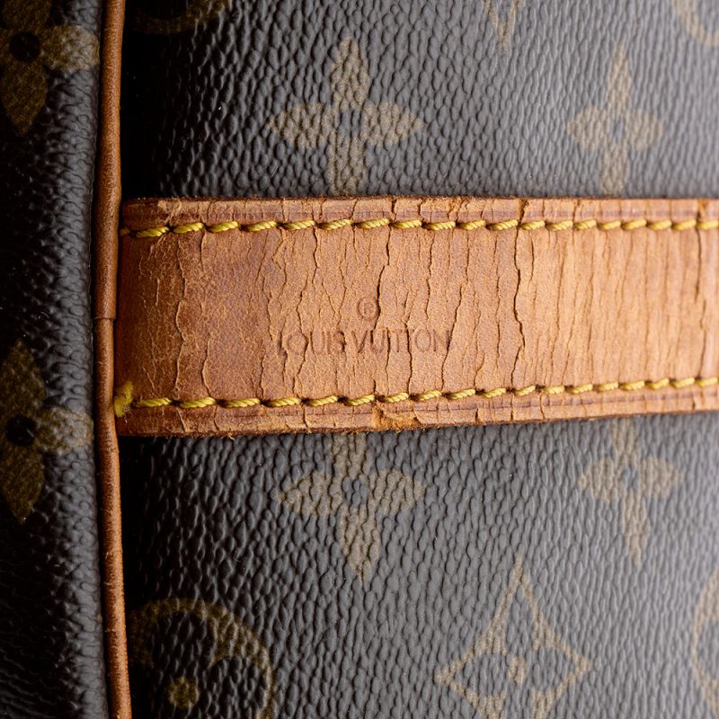 Louis Vuitton Vintage Monogram Canvas Keepall Bandouliere 60 Duffel Bag (21625) - Image 9