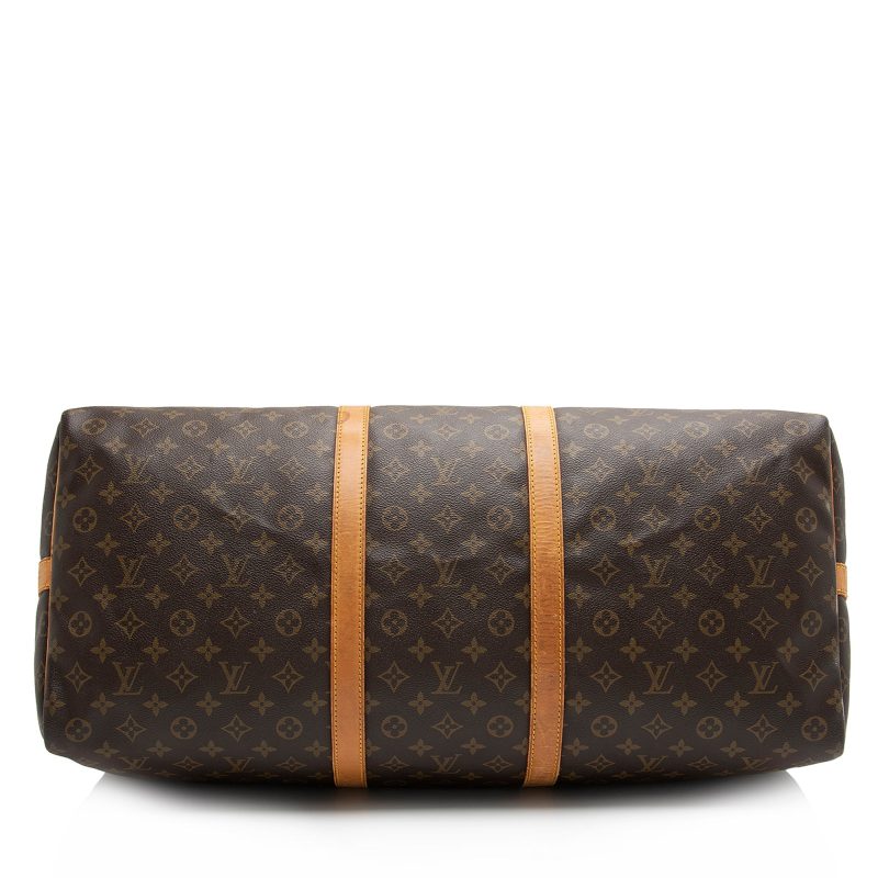 Louis Vuitton Vintage Monogram Canvas Keepall Bandouliere 60 Duffle Bag (3l2nxP) - Image 4