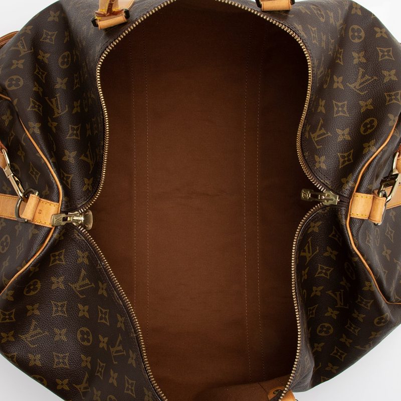Louis Vuitton Vintage Monogram Canvas Keepall Bandouliere 60 Duffle Bag (3l2nxP) - Image 7