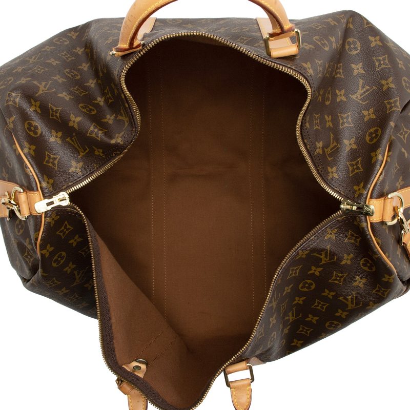 Louis Vuitton Vintage Monogram Canvas Keepall Bandouliere 60 Duffle Bag (05Mljd) - Image 7