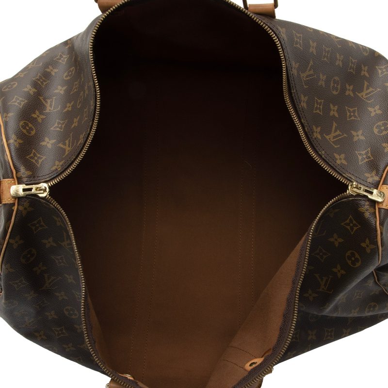 Louis Vuitton Vintage Monogram Canvas Keepall Bandouliere 60 Duffle Bag (Nob4B7) - Image 7