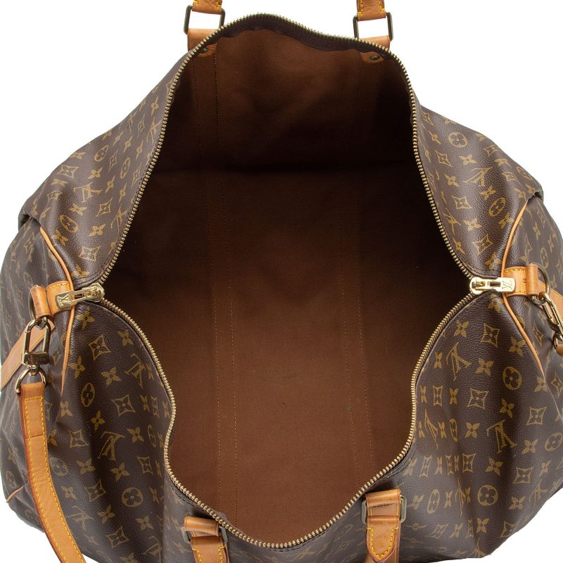 Louis Vuitton Vintage Monogram Canvas Keepall Bandouliere 60 Duffle Bag (sySr8G) - Image 7
