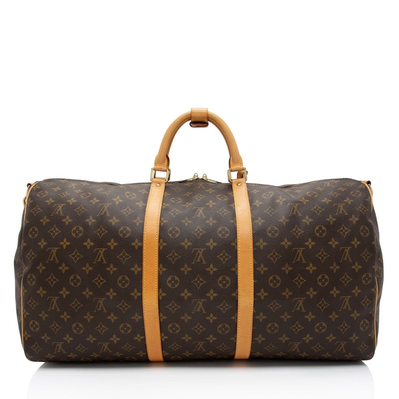 Louis Vuitton Vintage Monogram Canvas Keepall Bandouliere 60 Duffle Bag (N7uWMn) - Image 3