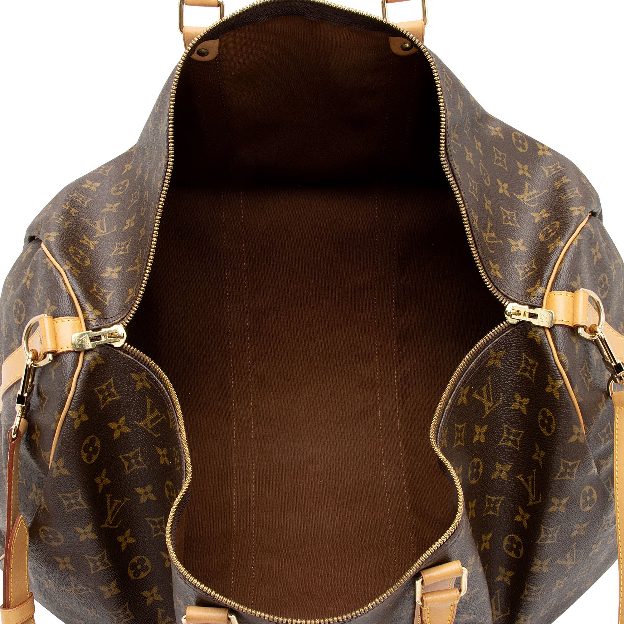 Louis Vuitton Vintage Monogram Canvas Keepall Bandouliere 60 Duffle Bag (N7uWMn) - Image 7