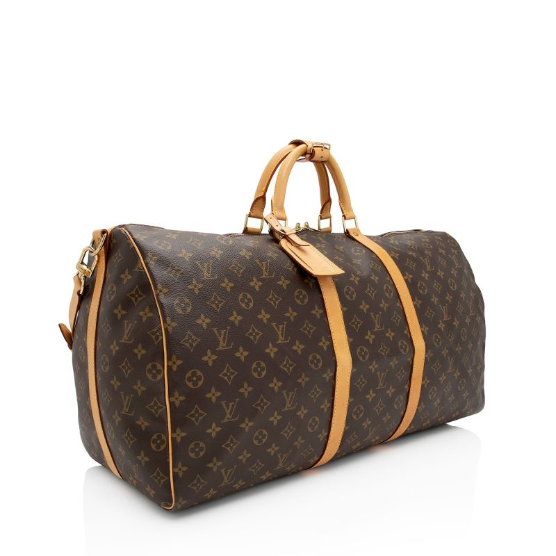 Louis Vuitton Vintage Monogram Canvas Keepall Bandouliere 60 Duffle Bag (N7uWMn) - Image 2