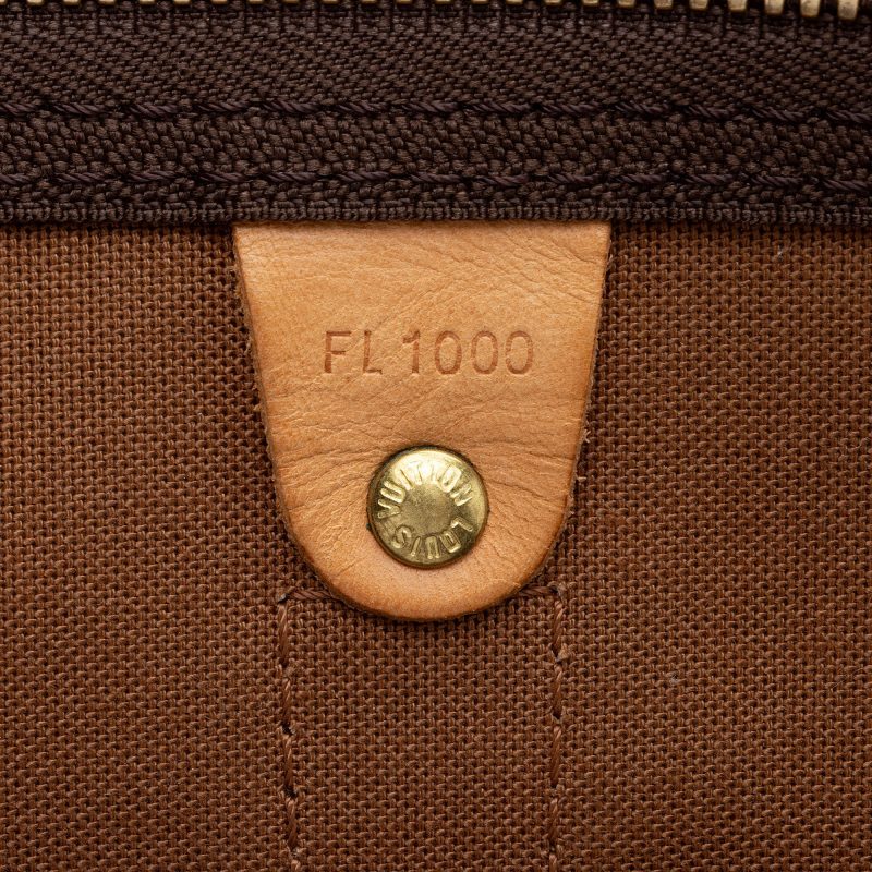 Louis Vuitton Vintage Monogram Canvas Keepall Bandouliere 60 Duffle Bag (1obcrO) - Image 6