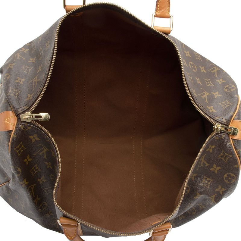 Louis Vuitton Vintage Monogram Canvas Keepall Bandouliere 60 Duffle Bag (1obcrO) - Image 7