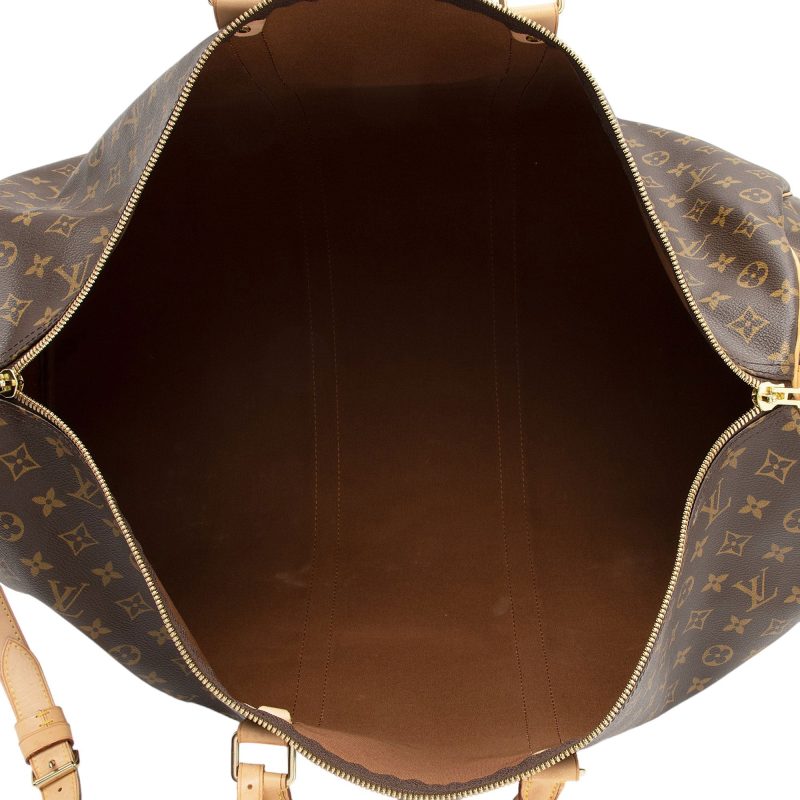 Louis Vuitton Vintage Monogram Canvas Keepall Bandouliere 60 Duffle Bag (2g6q76) - Image 7