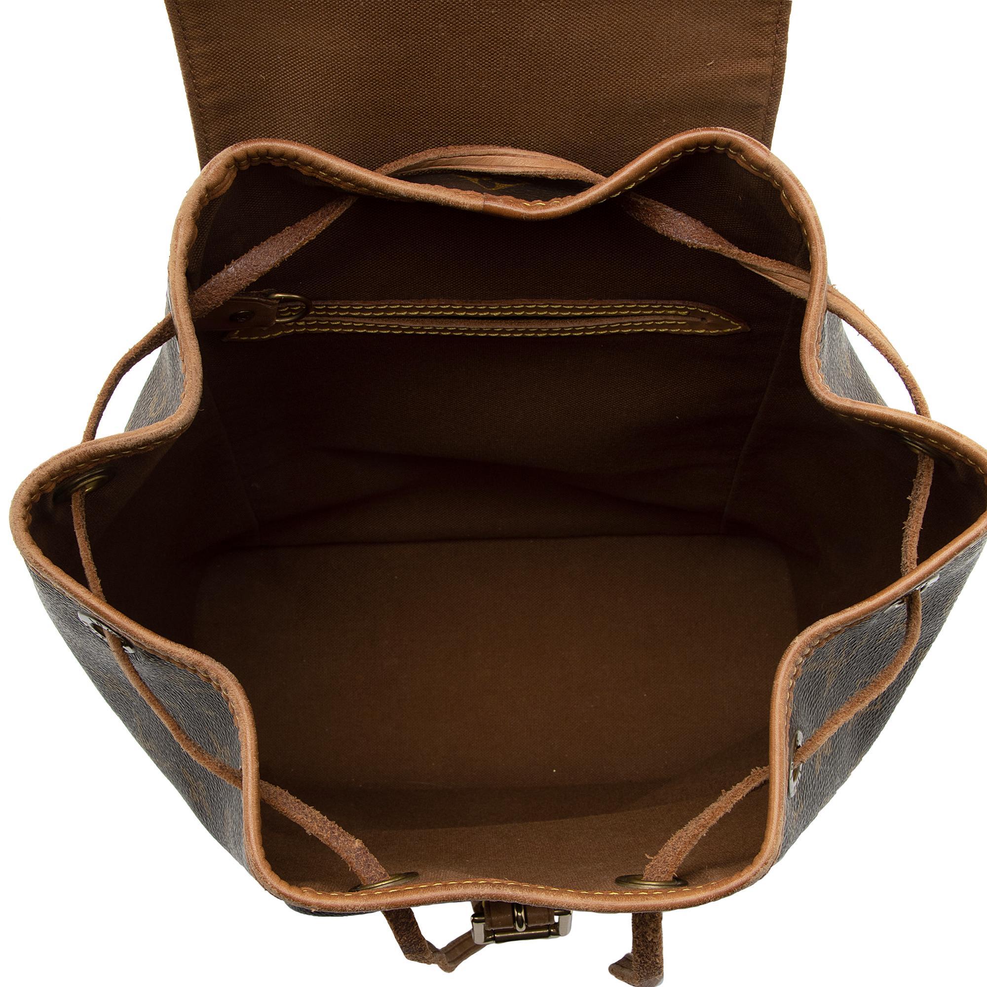 Louis Vuitton Vintage Monogram Canvas Montsouris MM Backpack (rQuQek) - Image 7