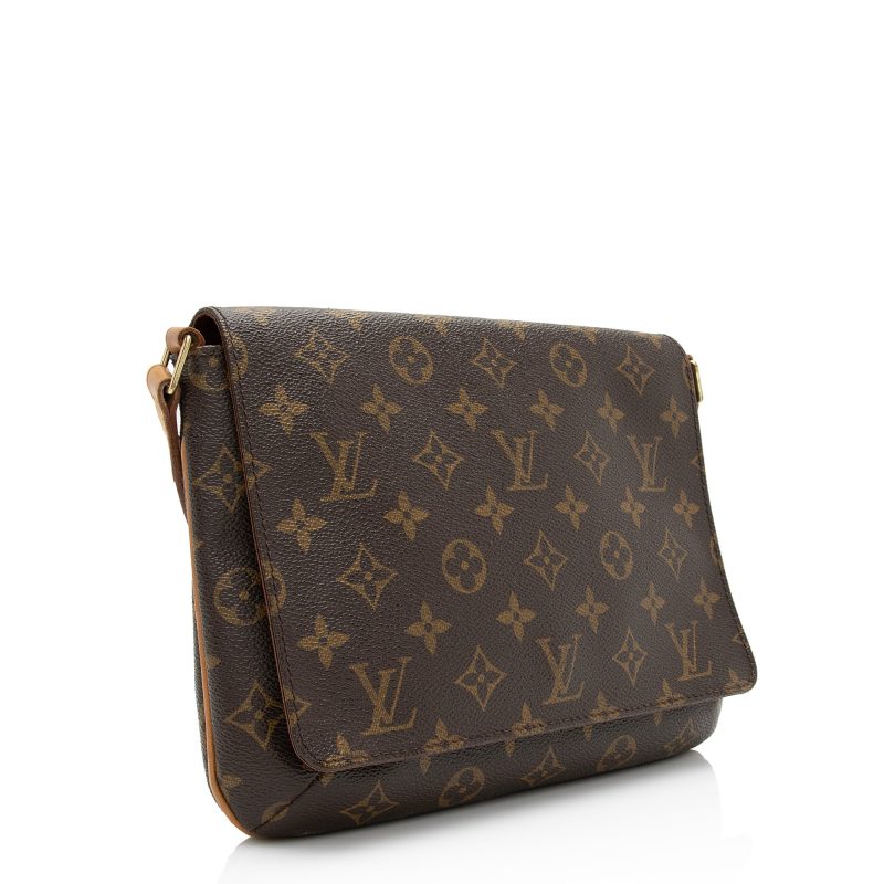 Louis Vuitton Vintage Monogram Canvas Musette Tango Shoulder Bag (vU796M) - Image 2