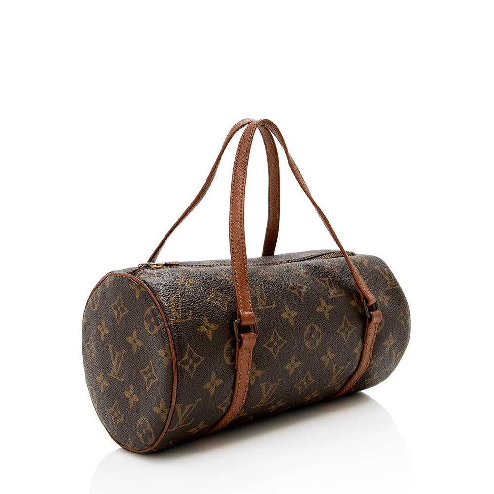 Louis Vuitton Vintage Monogram Canvas Papillon 26 Satchel (13757) - Image 2