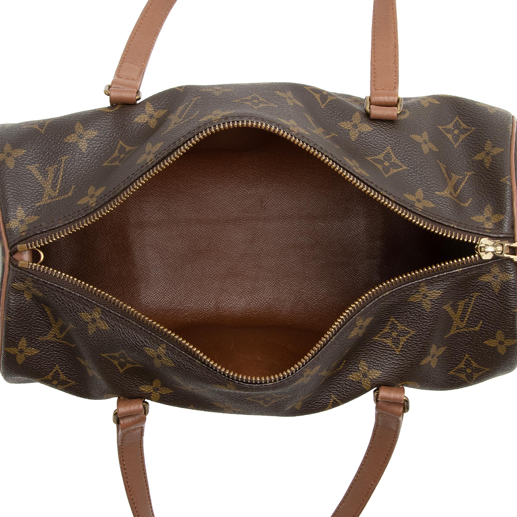 Louis Vuitton Vintage Monogram Canvas Papillon 30 Satchel (22747) - Image 7