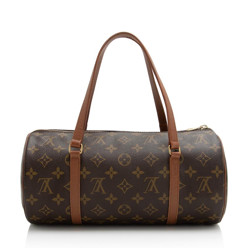 Louis Vuitton Vintage Monogram Canvas Papillon 30 Satchel (22751) - Image 3