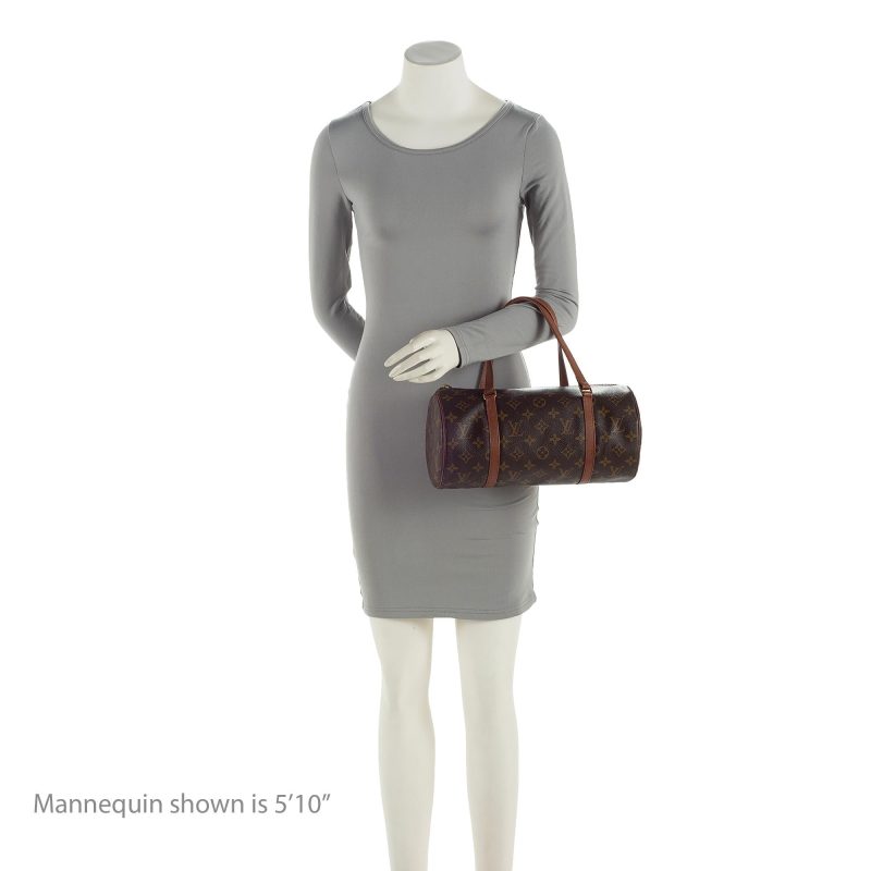 Louis Vuitton Vintage Monogram Canvas Papillon 30 Satchel (22751) - Image 5