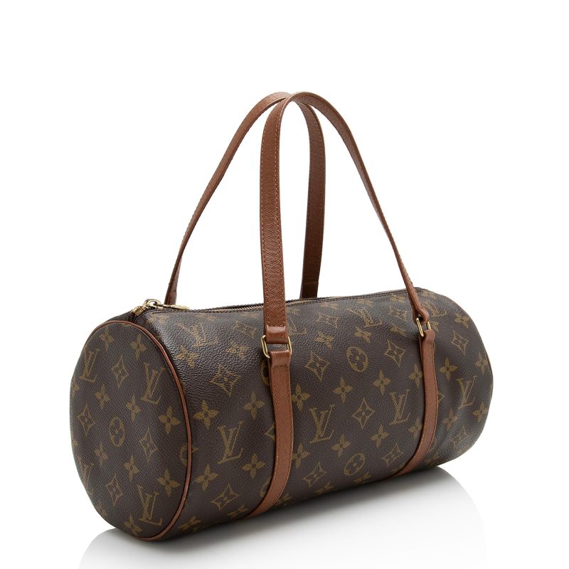 Louis Vuitton Vintage Monogram Canvas Papillon 30 Satchel (22751) - Image 2