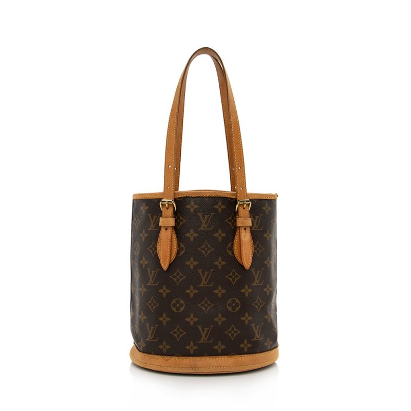 Louis Vuitton Vintage Monogram Canvas Petit Bucket Tote (16436)