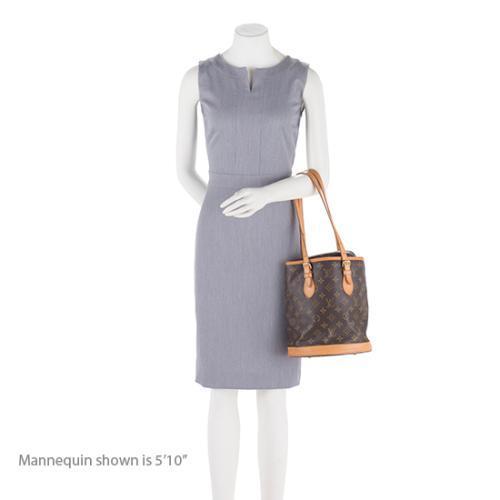 Louis Vuitton Vintage Monogram Canvas Petit Bucket Tote (16436) - Image 5