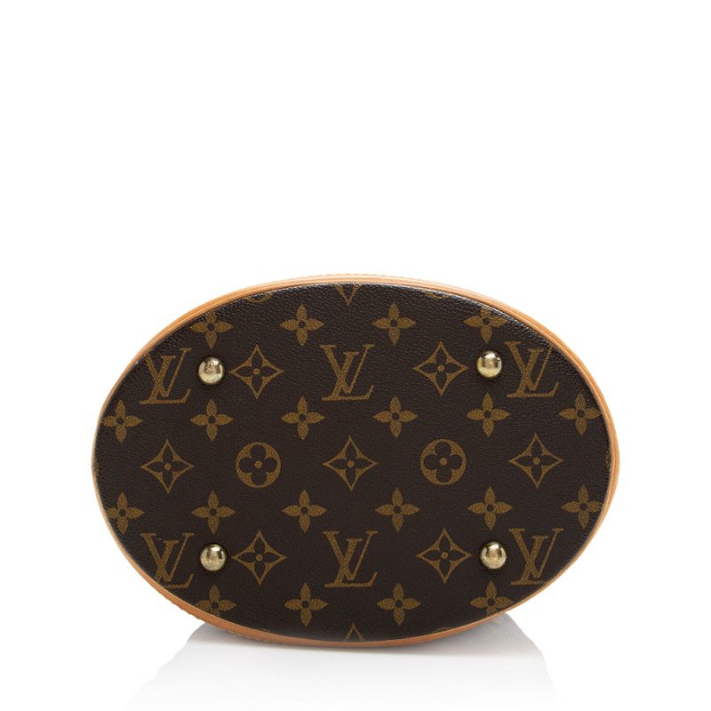 Louis Vuitton Vintage Monogram Canvas Petit Bucket Tote (18459) - Image 4