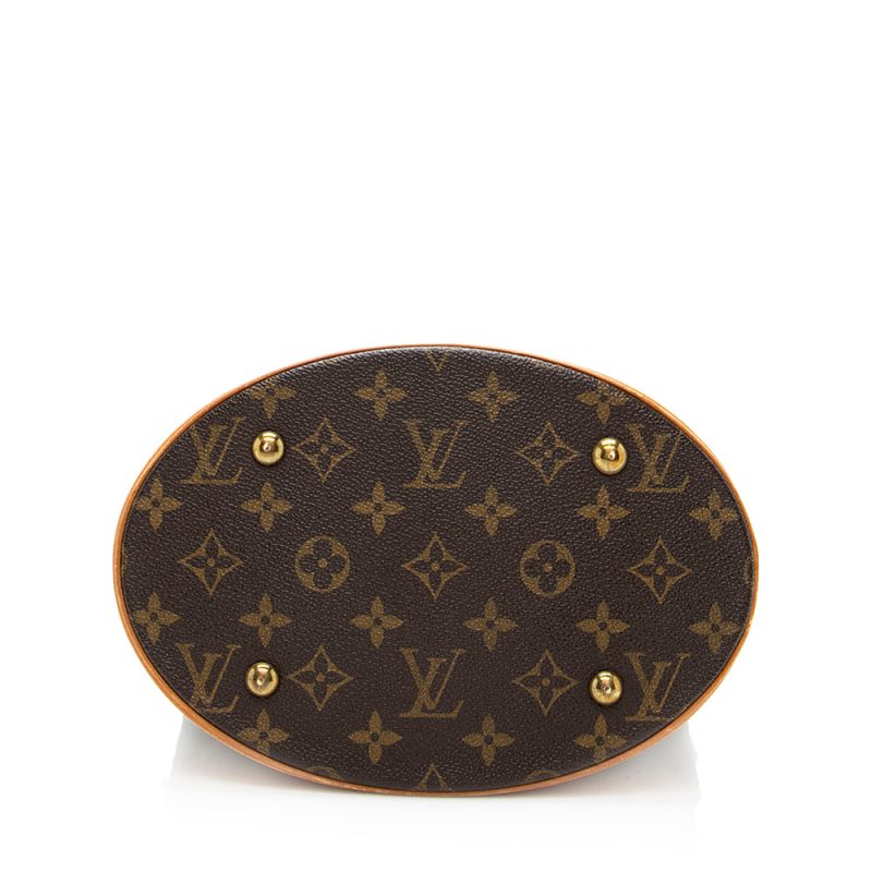 Louis Vuitton Vintage Monogram Canvas Petit Bucket Tote (18926) - Image 4